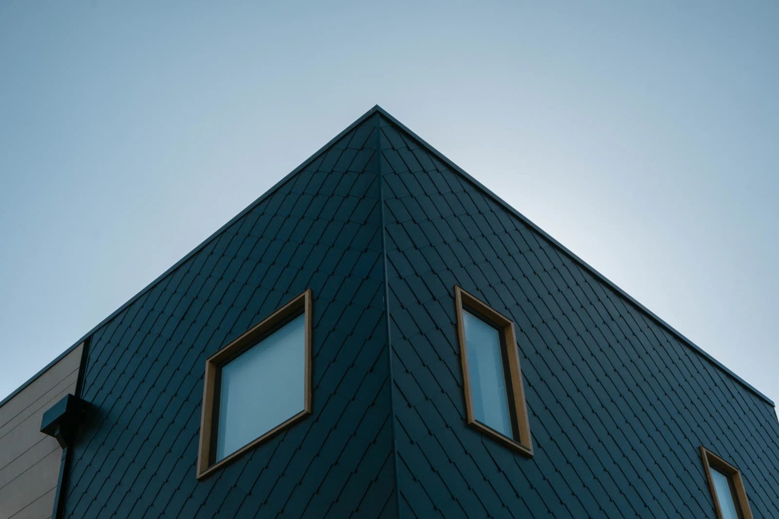 Dark modern siding on a Connecticut home exterior